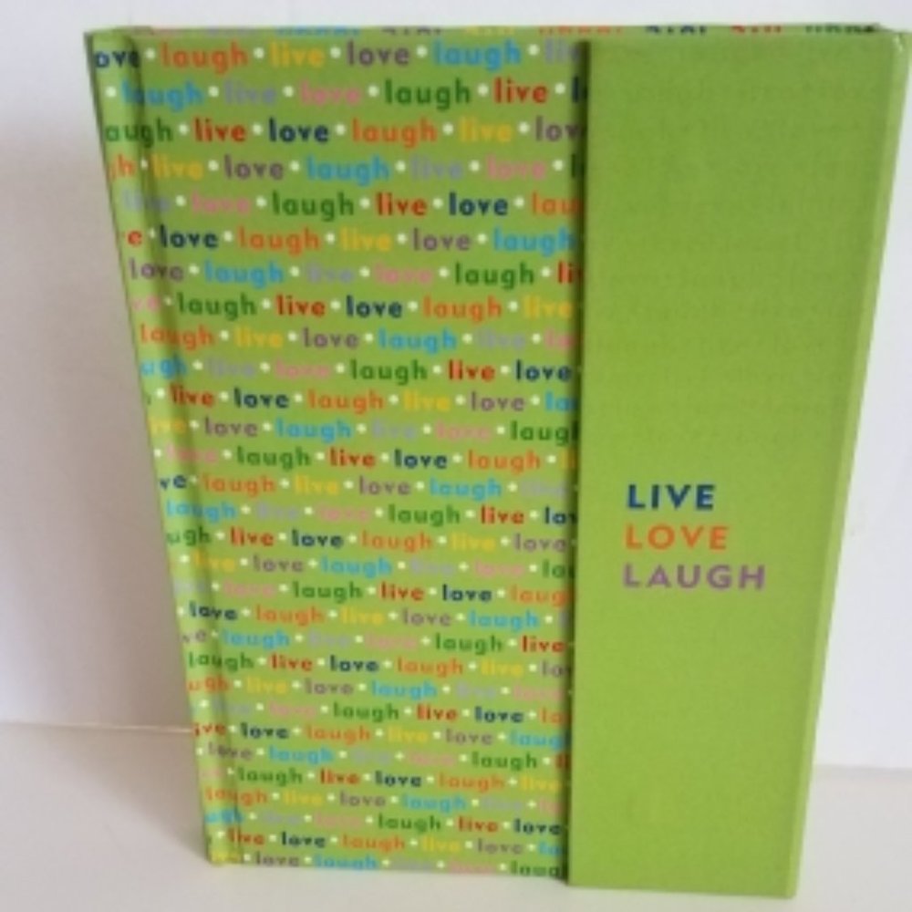NWT Journal "Live Love Laugh" with magnetic closure 160 lined pages